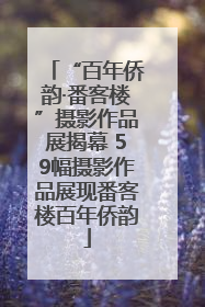 “百年侨韵·番客楼”摄影作品展揭幕 59幅摄影作品展现番客楼百年侨韵