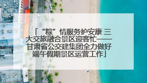 “粽”情服务护安康 三大交旅融合景区迎客忙——甘肃省公交建集团全力做好端午假期景区运营工作