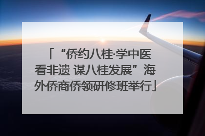 “侨约八桂·学中医 看非遗 谋八桂发展”海外侨商侨领研修班举行