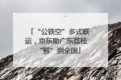 “公铁空”多式联运，京东助广东荔枝“鲜”到全国