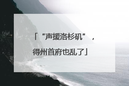 “声援洛杉矶”，得州首府也乱了