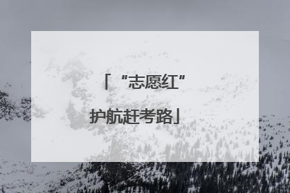“志愿红”护航赶考路