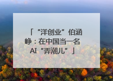 “洋创业”伯涵峥：在中国当一名AI“弄潮儿”