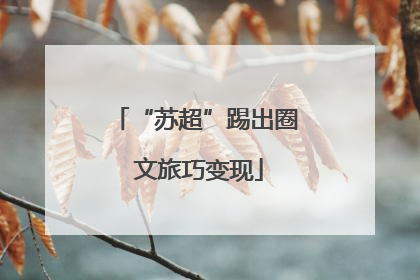 “苏超”踢出圈 文旅巧变现