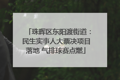 珠晖区东阳渡街道：民生实事人大票决项目落地 气排球赛点燃