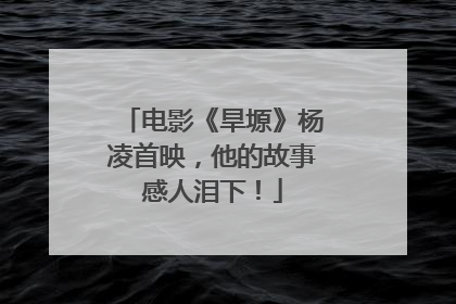 电影《旱塬》杨凌首映，他的故事感人泪下！