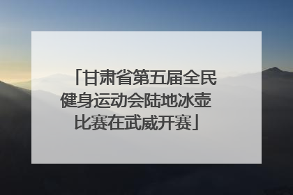 甘肃省第五届全民健身运动会陆地冰壶比赛在武威开赛