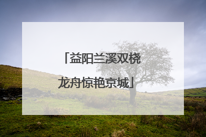 益阳兰溪双桡龙舟惊艳京城