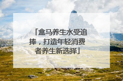 盒马养生水受追捧，打造年轻消费者养生新选择