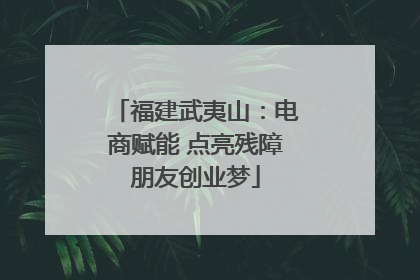 福建武夷山：电商赋能 点亮残障朋友创业梦