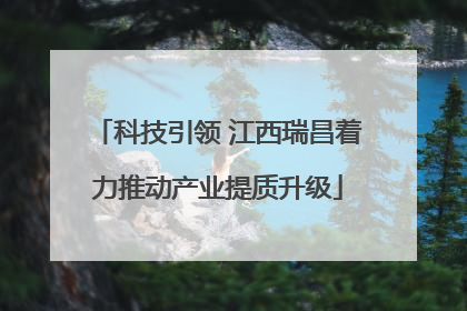科技引领 江西瑞昌着力推动产业提质升级