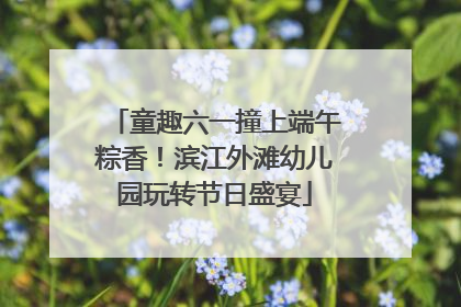 童趣六一撞上端午粽香！滨江外滩幼儿园玩转节日盛宴