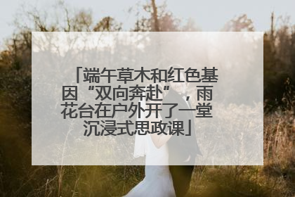 端午草木和红色基因“双向奔赴”，雨花台在户外开了一堂沉浸式思政课