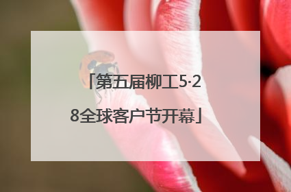 第五届柳工5·28全球客户节开幕