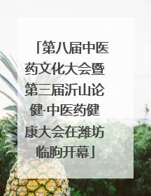 第八届中医药文化大会暨第三届沂山论健·中医药健康大会在潍坊临朐开幕