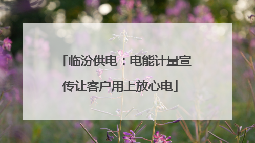 临汾供电：电能计量宣传让客户用上放心电