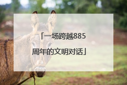 一场跨越885周年的文明对话