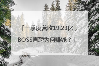 一季度营收19.23亿，BOSS直聘为何赚钱？