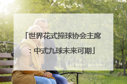 世界花式撞球协会主席：中式九球未来可期
