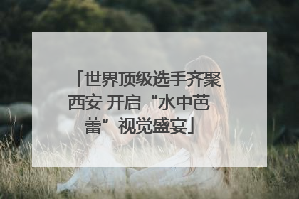 世界顶级选手齐聚西安 开启“水中芭蕾”视觉盛宴