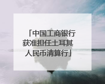 中国工商银行获准担任土耳其人民币清算行