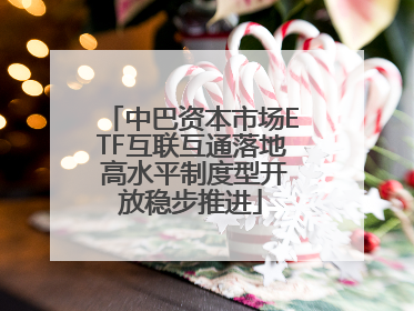 中巴资本市场ETF互联互通落地 高水平制度型开放稳步推进