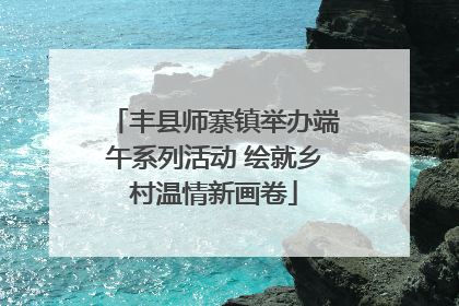 丰县师寨镇举办端午系列活动 绘就乡村温情新画卷