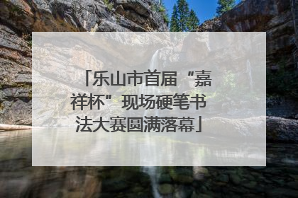 乐山市首届“嘉祥杯”现场硬笔书法大赛圆满落幕