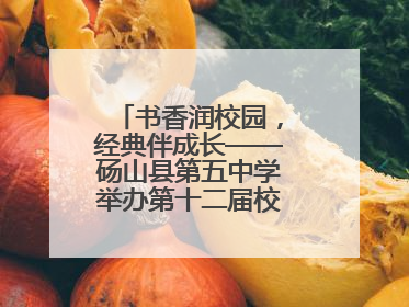 书香润校园，经典伴成长——砀山县第五中学举办第十二届校园读书节活动
