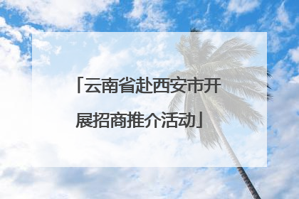 云南省赴西安市开展招商推介活动