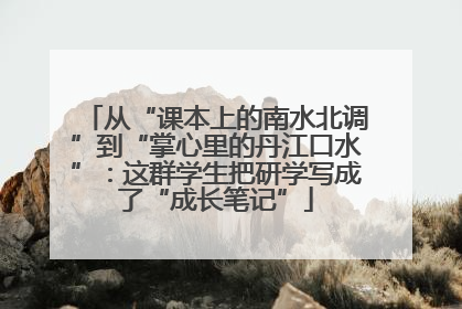 从“课本上的南水北调”到“掌心里的丹江口水”：这群学生把研学写成了“成长笔记”