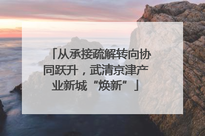 从承接疏解转向协同跃升，武清京津产业新城“焕新”