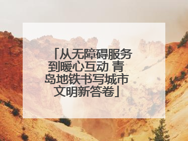 从无障碍服务到暖心互动 青岛地铁书写城市文明新答卷
