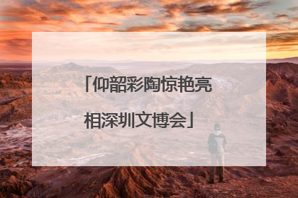仰韶彩陶惊艳亮相深圳文博会