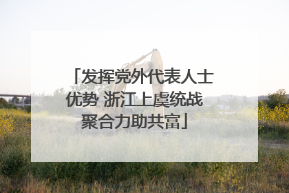 发挥党外代表人士优势 浙江上虞统战聚合力助共富