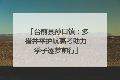 台前县孙口镇：多措并举护航高考助力学子逐梦前行
