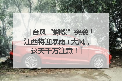 台风“蝴蝶”突袭！江西将迎暴雨+大风，这天千万注意！
