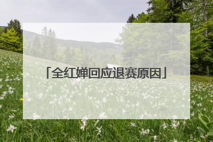 全红婵回应退赛原因