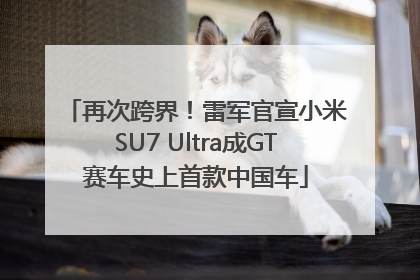 再次跨界！雷军官宣小米SU7 Ultra成GT赛车史上首款中国车