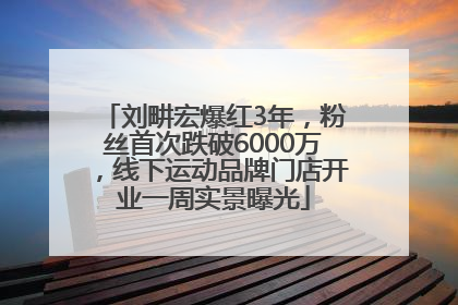 刘畊宏爆红3年，粉丝首次跌破6000万，线下运动品牌门店开业一周实景曝光