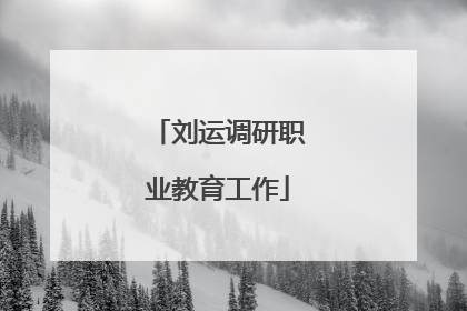 刘运调研职业教育工作