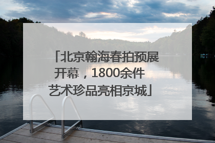 北京翰海春拍预展开幕，1800余件艺术珍品亮相京城