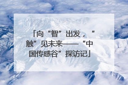 向“智”出发，“触”见未来——“中国传感谷”探访记