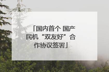 国内首个 国产民机“双友好”合作协议签署