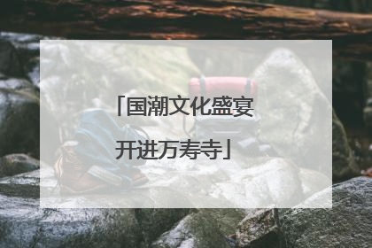 国潮文化盛宴开进万寿寺