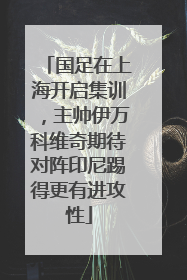 国足在上海开启集训，主帅伊万科维奇期待对阵印尼踢得更有进攻性
