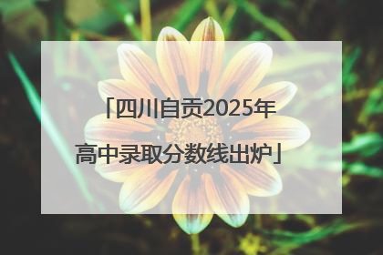 四川自贡2025年高中录取分数线出炉