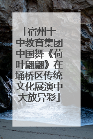 宿州十一中教育集团中国舞《荷叶翩翩》在埇桥区传统文化展演中大放异彩
