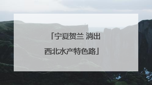 宁夏贺兰 淌出西北水产特色路