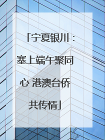 宁夏银川：塞上端午聚同心 港澳台侨共传情